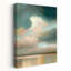 «Clouds in Pink and Teal Abstract Contemporary Dreamy Coastal Landscape», art mural-128885294