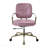Pink Top Grain Leather Office Chair-1945329522