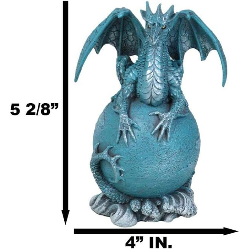 Figurine céleste dragon solaire planète bleue Uranus