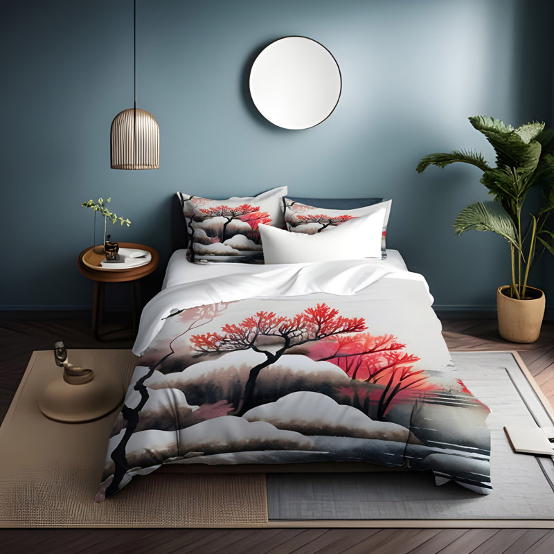 Polyester Duvet Cover, King Duvet Cover + 2 King Shams