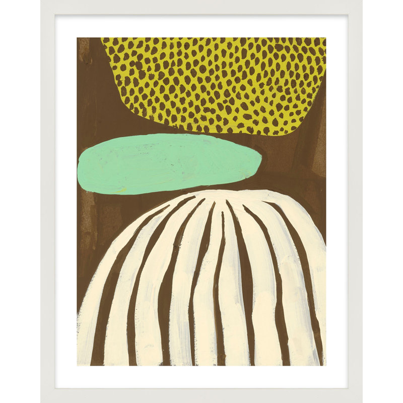 Sea Petal Painting by Andrea Stokes, White Framed, 30" H x 24" W
