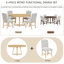 Ensembles de table de salle à manger extensible (doit inclure à la fois la table et la chaise), maison en bois rustique