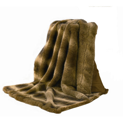 Wolf Fur Handwoven Throw Blanket