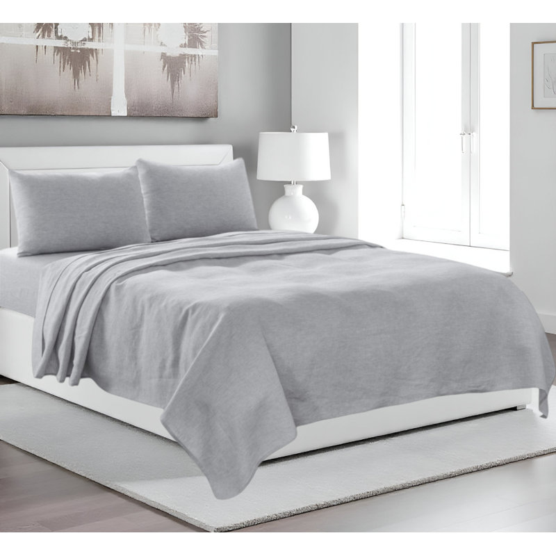 Ensemble de draps pour grand lit quatre pièces