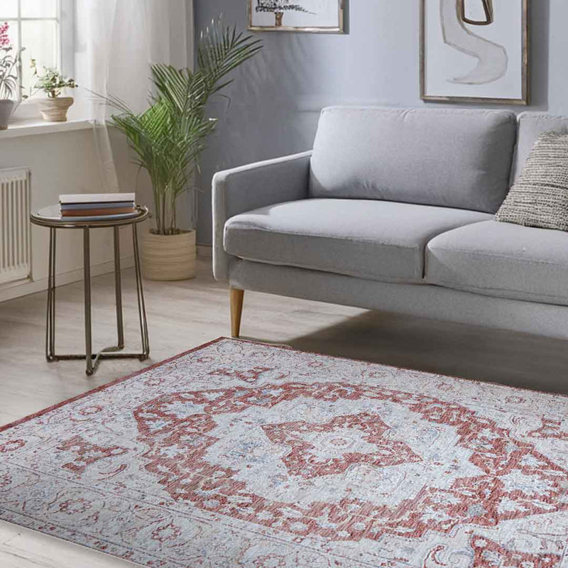 Emerald Rustique Rose Area Rug, Rectangle 120 x 155 cm