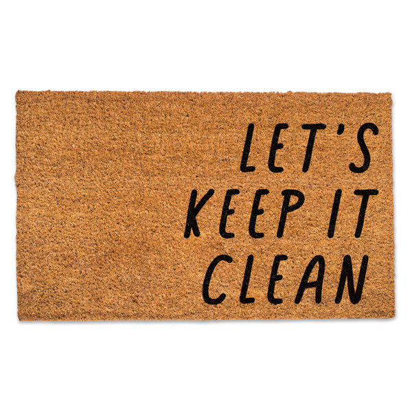 J&V Textiles Home Outdoor Coir Doormat 18 x 30