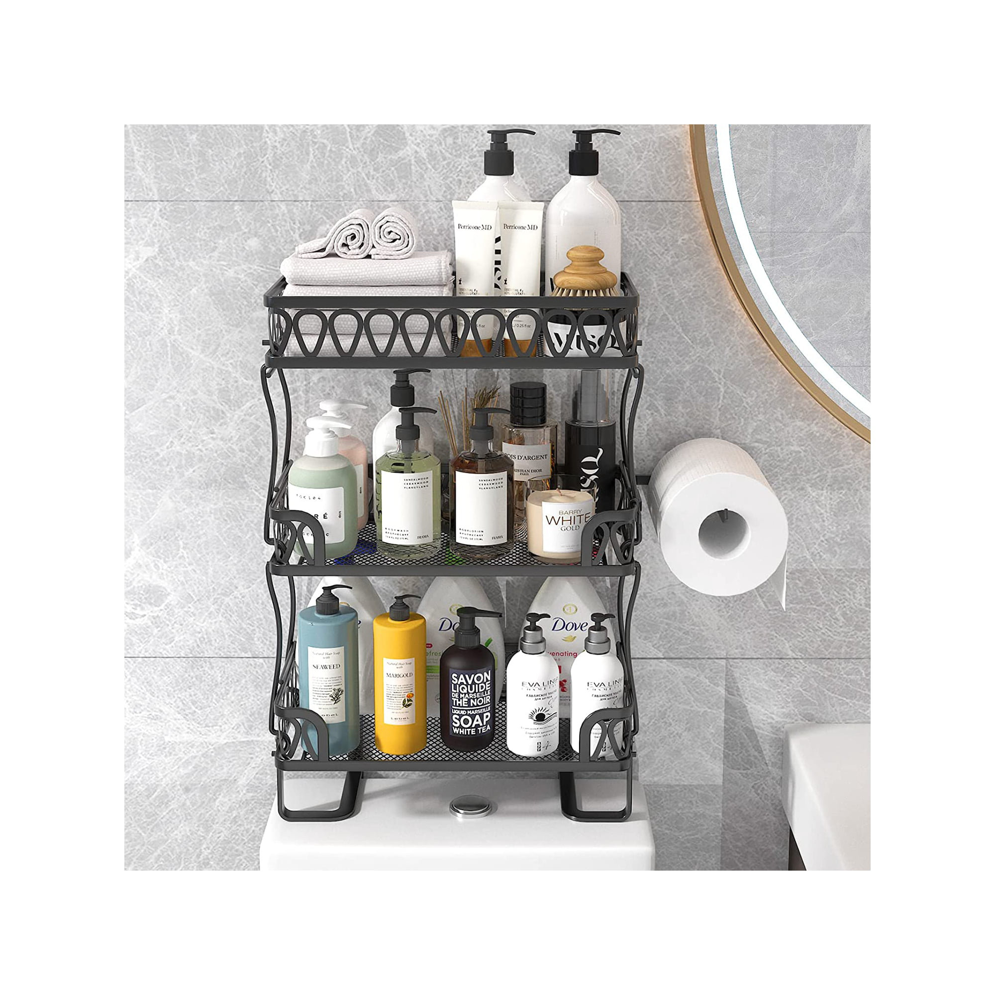 Evideco Shower Caddy, Gray