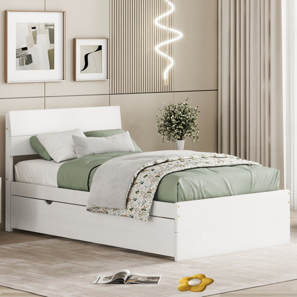 Latitude Run® Aswath Unfinished Platform Bed | Wayfair