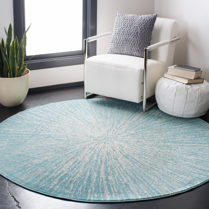 Faustina Performance Abstract Rug, Round 3'