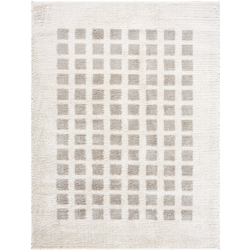 Machine Washable Shaggy Boho Medium Grey Area Rug, Rectangle 200 x 275cm