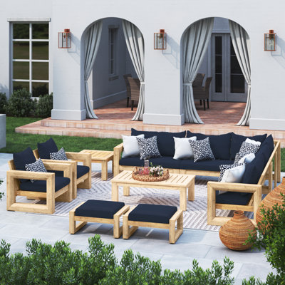 Sehrish Sectional Seating Group With Sunbrella Cushion Covers