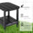 HDPE Outdoor Side Table, 2-tier Adirondack Side Table, All Weather Resistance-741967938
