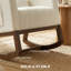 Polyester, Flannel, Foam Rocking Chair