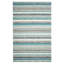 Fairfield Striped Handmade Tufted Blue/White/Brown Area Rug-37872442