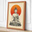 Buddha in Meditation Japandi - Wrapped Canvas-1153184594-1153184602