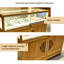 59.06 " W Solid Wood Jewelry Armoire-155914259