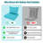 Fade Resistant Outdoor Chair Cushions Set Of 4, 22X24 Deep Seat Patio Cushions, 28D High Resilience Foam Replacement Patio Chair Cushions Set Of 4 With Removable Cover For Sofa, Adirondack Chair, Sectional,Lake Blue-124950018-124950024
