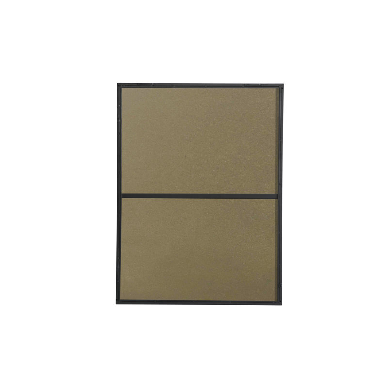 Sabine Metal Rectangle Wall Mirror, 60" x 36", Gray