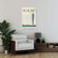 Malmo Travel Poster Abstract Contemporary City Architecture Wall Art Print 1 Piece Wrapped Canvas Wall Art-1256771251