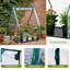 36 po x 36 po x 43 po Serre en PVC transparent avec sous-tapis en PE