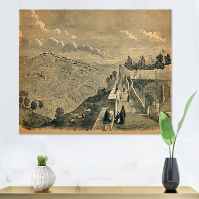 Vintage Christian Scenerey - peinture sur toile