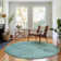 Premium Machine Washable Kiyondrea Teal Rug