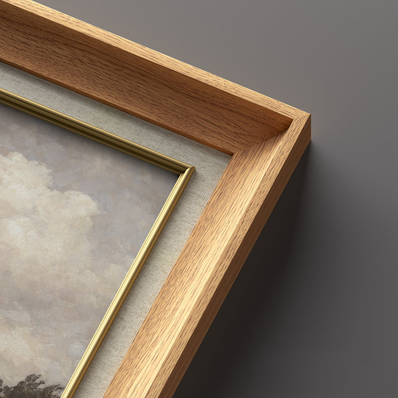Ensemble de 2 œuvres d'art encadrées de qualité supérieure sur toile de qualité supérieure avec cadre de 26 po x 36 po