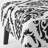 Black And White Damask - Upholstered Patterned Accent Slipper Chair