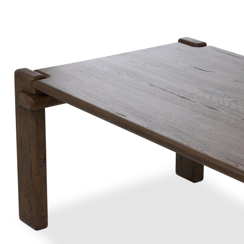 Marcia Solid Oak Dining Table, Gray Reclaimed French Oak