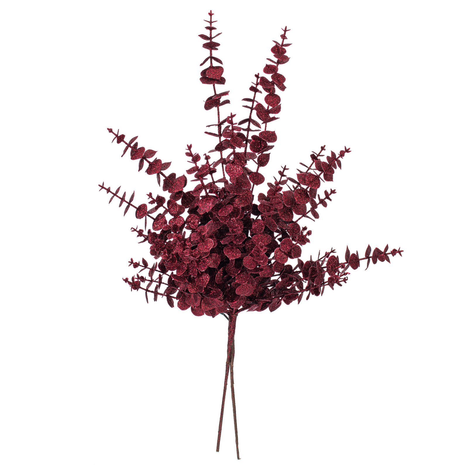 Vickerman Artificial 28" Eucalyptus Spray 28" Pick, Burgundy
