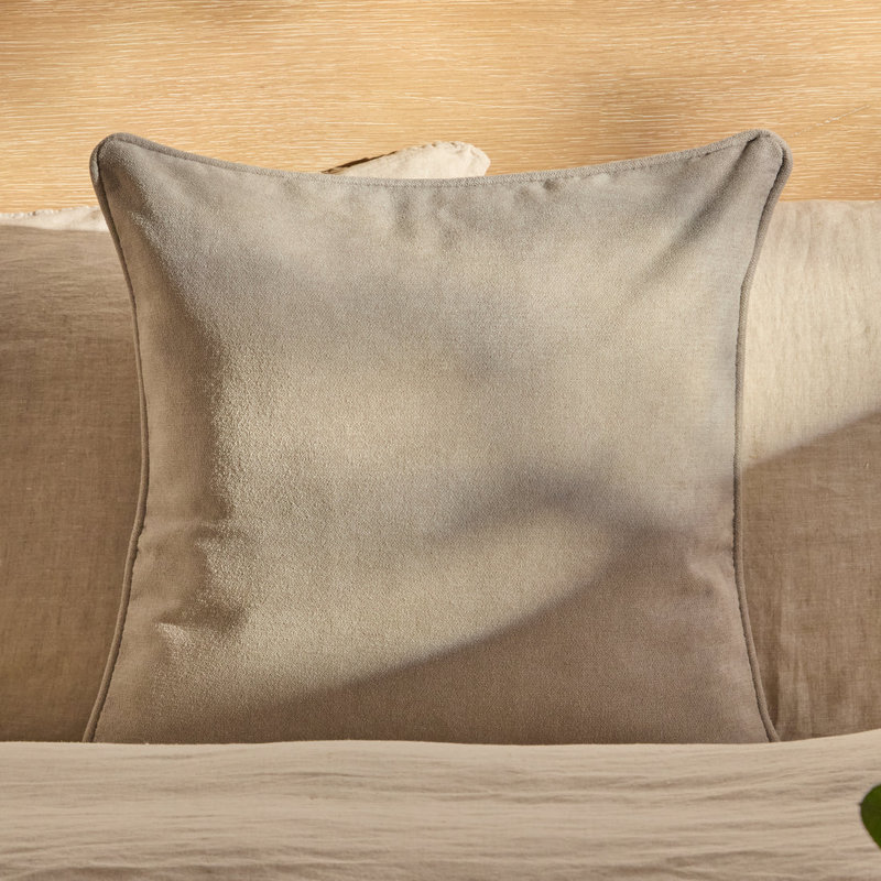 Square Cushion Cover, Soft Beige