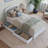 Lamari Solid Wood Storage Platform Bed with Footboard & Under Bed Drawers-4975702-4974097