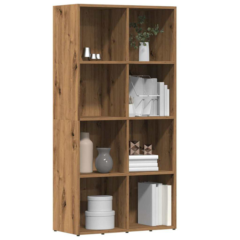 Abelia Bookcase, (4 Shelves) 130cmH x 66cmW x 30cmD, Artisan Oak