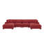 Canapé modulaire réversible de 144 po avec repose-pieds Andreco-1889578156