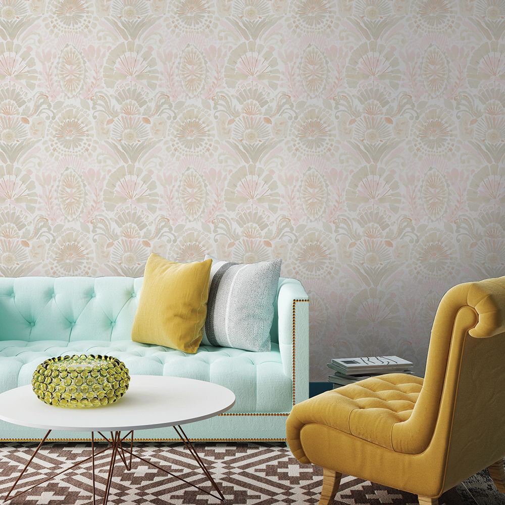Gernhard Self-Adhesive Wallpaper Roll, Wandering Rose, 16.5" L x 20.5" W