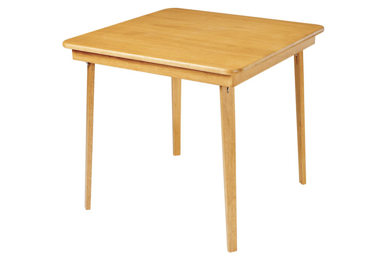 32" Solid Wood Square Portable Folding Table