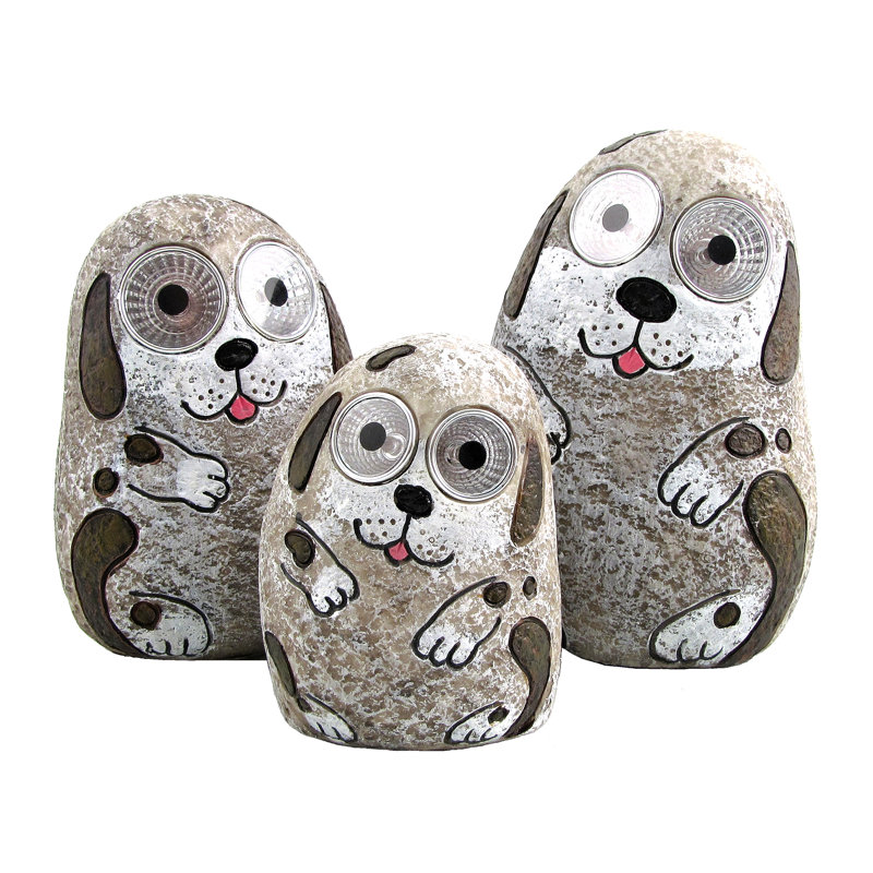 Ensemble de 3 figurines Selzer, Taupe foncé