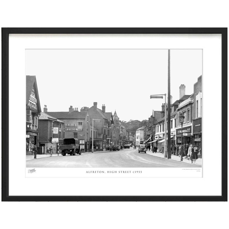 Alfreton, High Street C1955 - Single Picture Frame Print, 45cm H x 60cm W x 2.3cm D