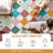Modern Diamond Confetti Washable Runner Rug
