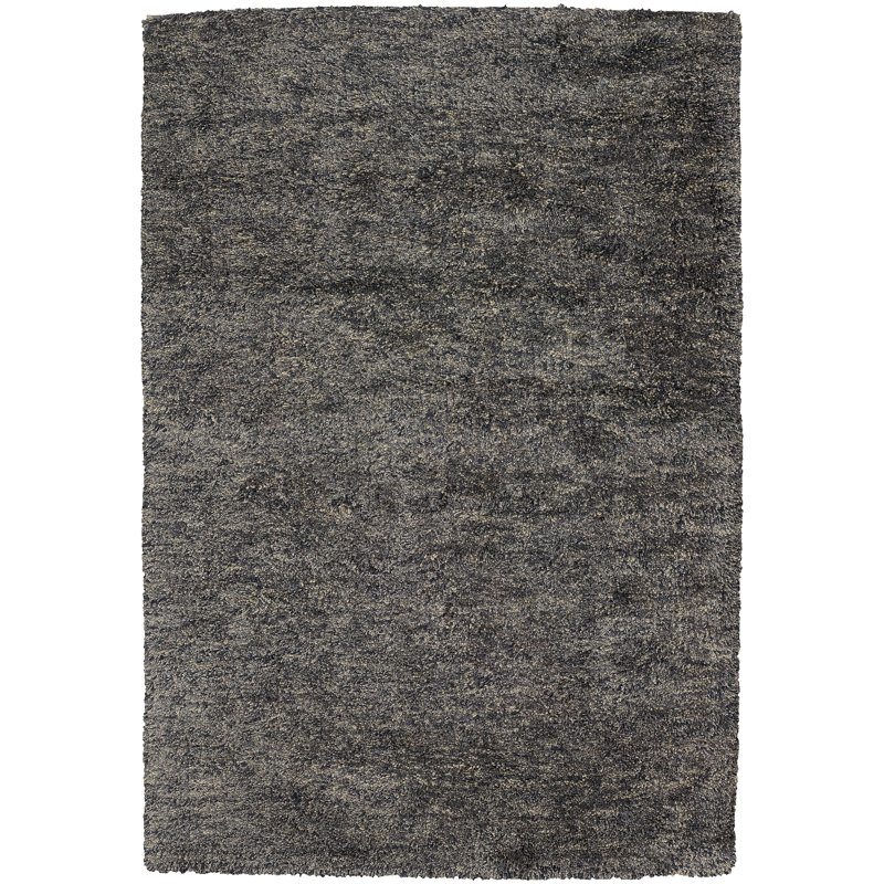 Sterling Hand Loomed Modern Area Rug in Charcoal, Rectangle 7'9" x 10'6"