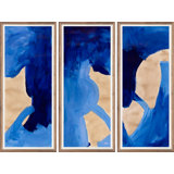Mozambique Triptych Painting by ZBC House Art