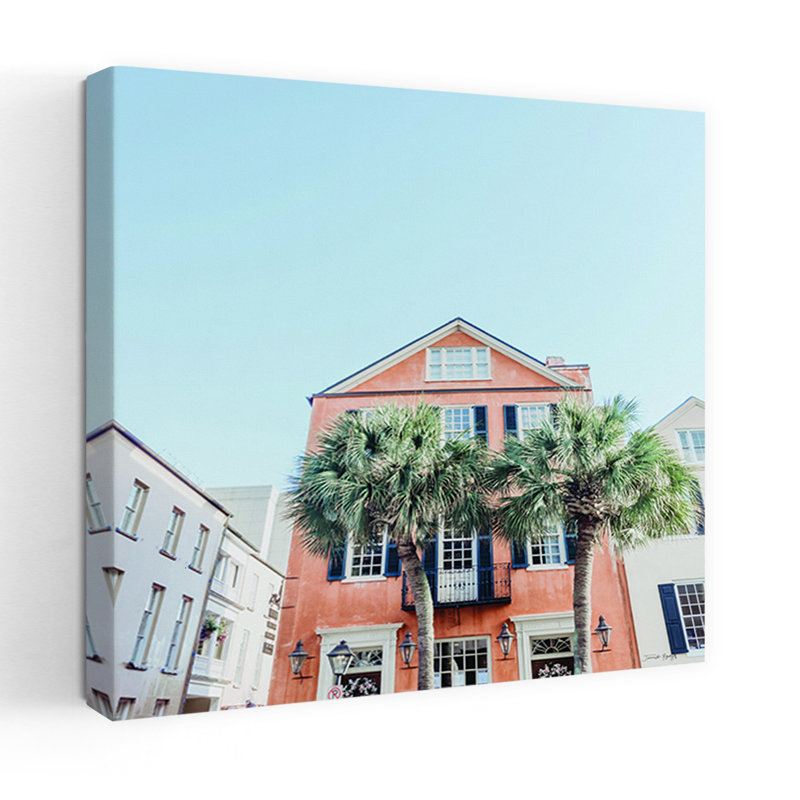 Charleston, palmiers abstraits, palmiers, art tropical, H 24 po x l 24 po