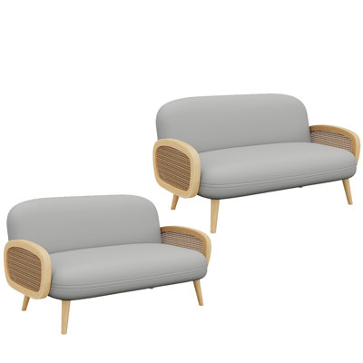 49.21'' Faux Leather Loveseat
