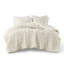Housse de couette chenille en taille double / grand - animal texturé, 2 taies d'oreiller, tissu de lit doux, microfibre