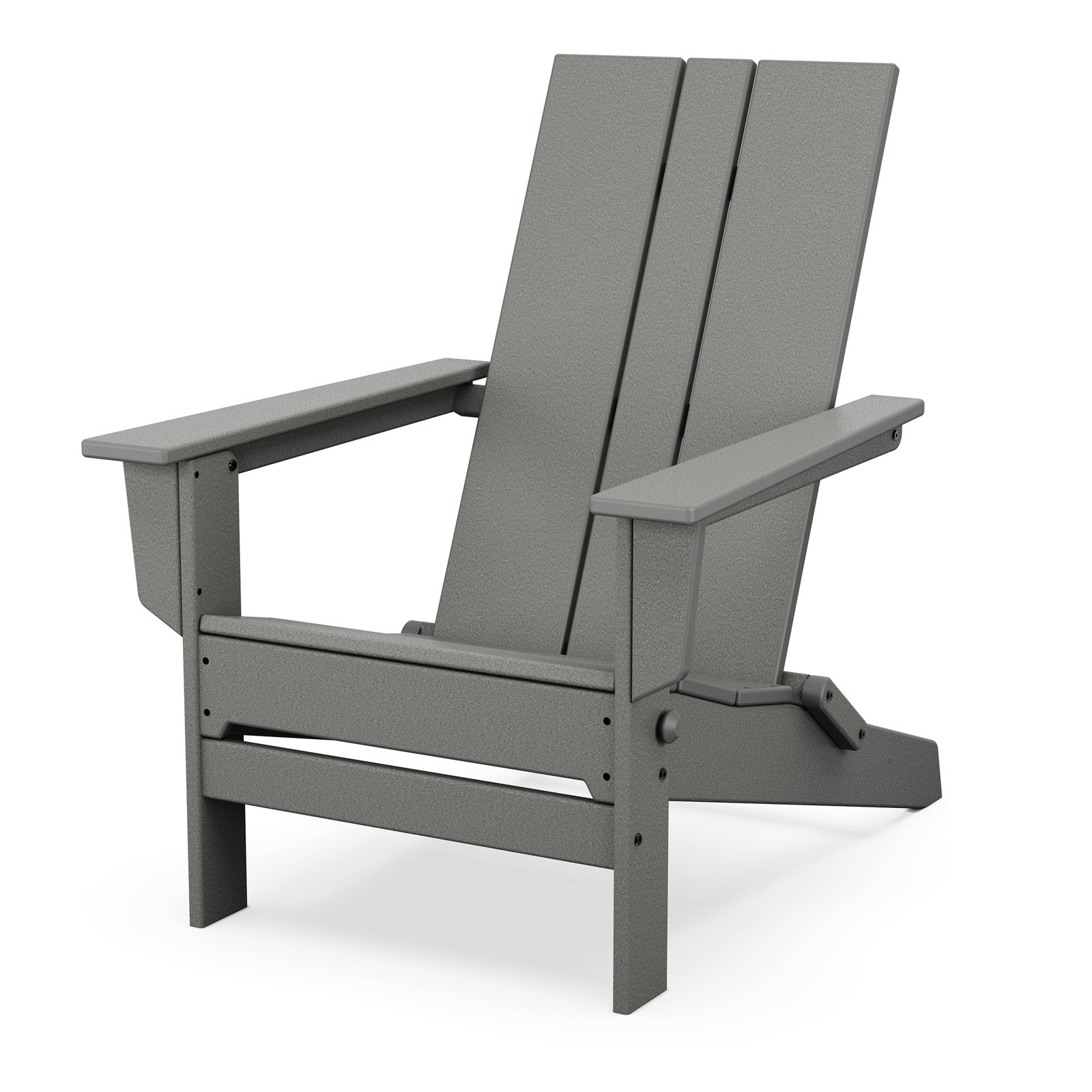 POLYWOOD® Folding Adirondack Chair, Slate Gray