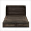 Grand lit escamotable style ferme avec station de charge, plateforme pliable et grand tiroir de rangement pour les chambres d'amis
