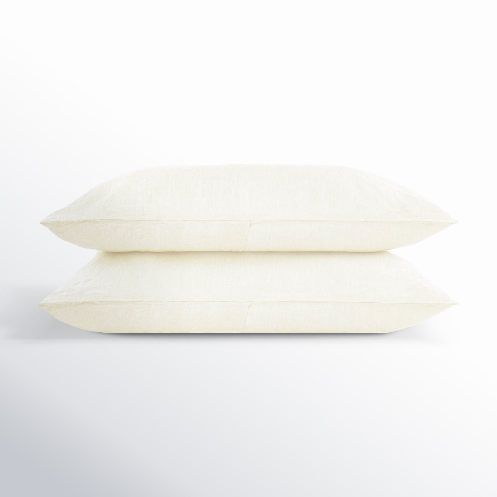 Linen Pillowcase, Cream, King Pillowcase