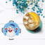 Acrylic Agate Ceramic Jute Leather Crystal Circle Round 8 Piece Coaster Set with Holder Set