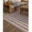 Tapis d'intérieur rayé tissé à la main P.E.T Tashonda 8 pi x 10 pi-799481771