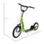 Scooters pour enfants de 5 ans et plus et 53,5 po x 22,8 po x 34,8 po en acier vert, conception réglable